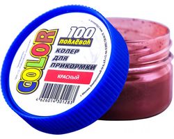 Краска для прикормки 100 поклевок красная 50гр CO-003