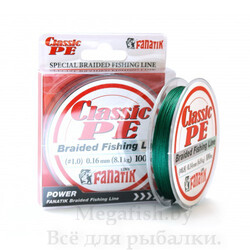 ШНУР плетеный FANATIK Classik PE X4 100 m 1.0