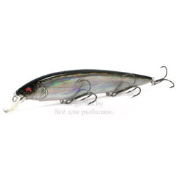 Воблер Megabass Kanata 160F (16см 30гр 0,8-1,2) gg mid night black