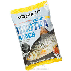 Прикормка зимняя Vabik ICE Roach Bloodworm (тёмно-красная) Плотка мотыль 0.75 кг