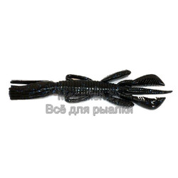 Силиконовая приманка Jackall Pine Shrimp 4,5 (11,4 см, упаковка — 6 шт.) цвет BLACK-BLUE-FLAKE