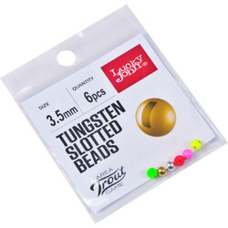 Головки-Lucky-John-Area-Trout-Game-TUNGSTEN-SLOTTED-BEADS-0.3гр-вольфрамовые