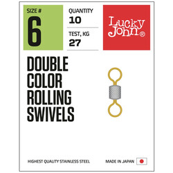 Вертлюги-Lucky-John-Pro-Series-DOUBLE-COLOR-ROLLING-SWIVELS-012