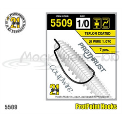 Крючок-офсетный-Pontoon21-5509-06,11-шт-в-пачке,тефлон