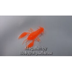 Силиконовая приманка MicroKiller Рачок (3см,упаковка 8 шт) цвет  оранжевый флюоресцентный