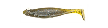 Виброхвост MEGABASS HAZE DONG SHAD 3.0", 8шт. в уп., цвет: Green Pumpkin Blue