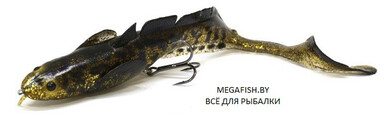 Приманка Savage Gear 3D Burbot Shallow (70 гр; 25 см) Gold Burbot Uv