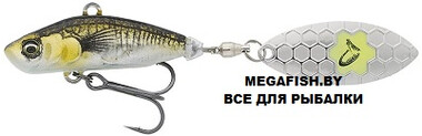 Тейл-спиннер Savage Gear 3D Sticklebait Tailspin 7.3 см 13гр Green Silver Ayu