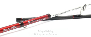 Удилище спиннинговое Сrazy Fish Aspen Stake AS722MH (10-35гр) 2,35м