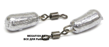 Груз Банан с ушком и вертлюгом Fish Gold (6 гр; 5 шт.)