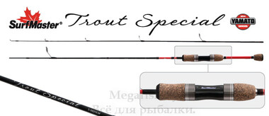 Спиннинг 2 колена Surf Master K1226 Trout Special S-602ULM TX-20 (0,5-4,6гр)...