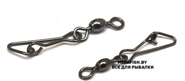 Вертлюг с карабином Flagman Link Swivels (L; 10 шт.)