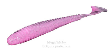 Виброхвост Keitech Swing Impact 4.0" (10см, 4.75гр, в упаковке 8шт) Bubblegum...