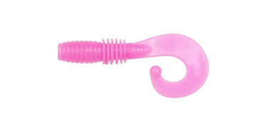 Твистер MEGABASS ROCKY FRY 1.5" P.HM Curly Tail, 5 шт в уп., цвет: Solid Pink 01