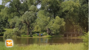 ​Гамак без брусков из натурального льна 6