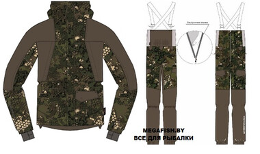 Костюм с полукомбинезоном Triton "Strong" -40 Алова 60-62/170-176 5