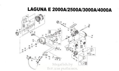 Безынерционная катушка Daiwa Laguna E 3000B 5