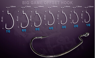 Офсетный крючок Crazy Fish Big Game Offset Hook BGOH 6/0 2