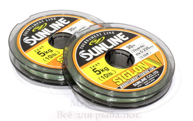 Монофильная леска Sunline Siglon V 30m #0.8 (0.148мм 2kg) прозрачная