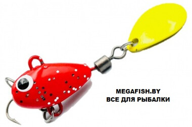 Тейлспиннер UF Studio Hurricane (7.5 гр; 2 см) Red Glitter+Yellow Blade