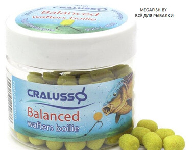 Бойлы Cralusso Balanced Wafters Boilie (40 гр; 11 мм) Fluo Pineapple