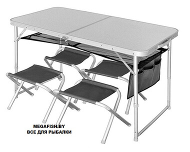 Набор стол складной Norfin Runn NF + 4 стула