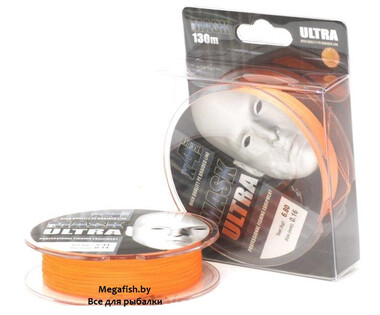 Шнур Akkoi Mask Ultra X4 (130 м; 0.05 мм) orange