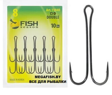 Крючок Fish Season DOUBLE №2 BN с длинным цевьём