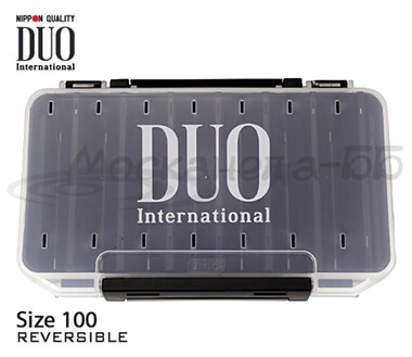 Коробка DUO REVERSIBLE 100,  193*100*30 мм, цвет-белый, верх-прозрачный