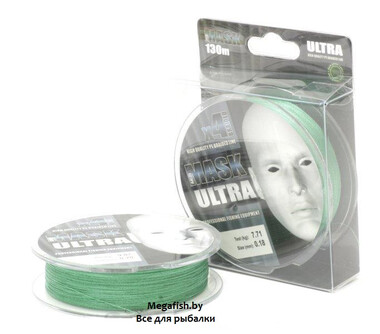 Шнур Akkoi Mask Ultra X4 (130 м; 0.05 мм) dark green