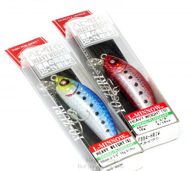 Воблер Yo-Zuri L-Minnow Heavy Weight 44S (9гр, 4,4см, 0-1м) sinking SHIW 2