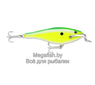 Воблер Rapala  Shad Rap Magnum SRMAG12 (40гр,12см,2.4-3.6м) sinking цвет GFC