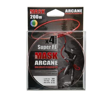 Шнур плетёный Mask Arcane X4-200 Диаметр: 0.24mm. / 11.34 kg.