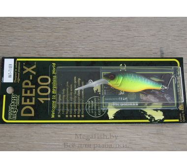 Воблер Megabass Deep-X 100 (9,6гр, 5,8см, 2,5-3,5м) floating Mat tiger 2