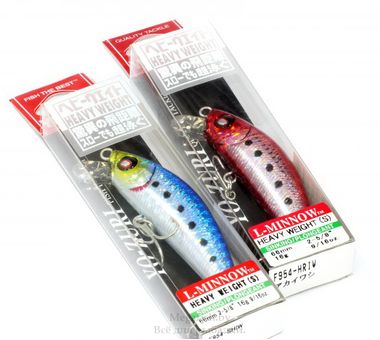 Воблер Yo-Zuri L-Minnow Heavy Weight 44S (9гр, 4,4см, 0-1м) sinking SHIW 2