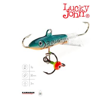 Балансир Lucky John Classic 3 (5гр, 3см) с тройником 53