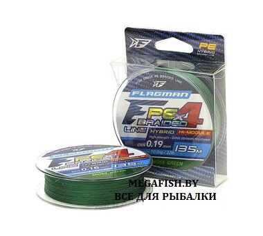 Шнур Flagman Hybrid PE F4 (150 м; 0.16 мм; Moss Green)