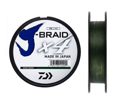 Леска плетеная Daiwa J-Braid x4 BRAID Dark Green 135м 0.15 мм