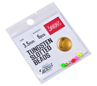 Головки-Lucky-John-Area-Trout-Game-TUNGSTEN-SLOTTED-BEADS-0.3гр-вольфрамовые
