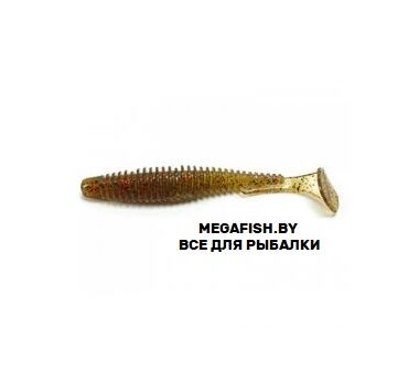 Приманка FishUp U-Shad 4" (5.91 гр; 10.1 см; 8 шт.) 045 Green Pumpkin/Red &...