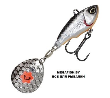 Тейлспиннер Savage Gear Fat Tail Spin (5.5 см; 6.5 гр) dirty silver