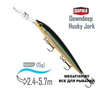 Воблер Rapala Down Deep Husky Jerk 14 (23 гр; 14 см; 3-6 м) TSD