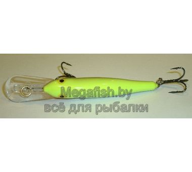 Воблер Rapala  Minnow  Rap 7  (7см 6г 1,2-2,7м) floating цвет SFC (Silver Fluorescent Chartreuse)