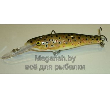 Воблер Rapala  Minnow  Rap 7  (7см 6г 1,2-2,7м) floating цвет BT (Brown...