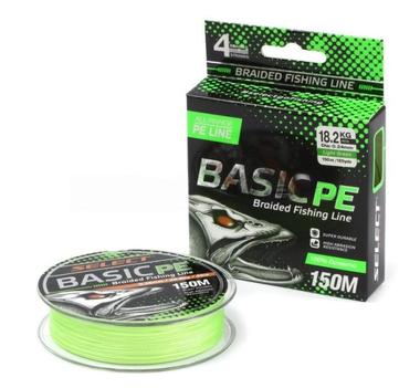 Шнур Select Basic PE 150м 0,04мм light green