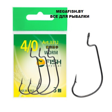 Крючок Fish Season WORM 3312 с большим ухом №1