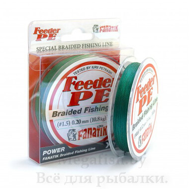 Шнур плетеный FANATIK Feeder PE X4 140m (#1.5) 0.20mm 10.8kg GREEN
