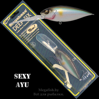 Воблер Megabass Deep-Six (25 гр; 8 см; 0-6.4 м) Sexy Ayu 3