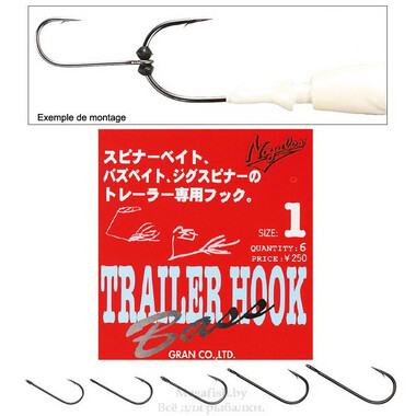 Крючок Varivas Trailer Hook (в упаковке 6шт) №0 3