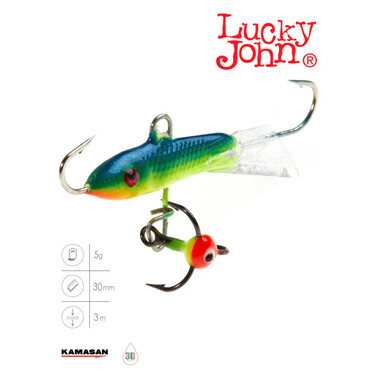 Балансир Lucky John Classic 3 (5гр, 3см) с тройником 29